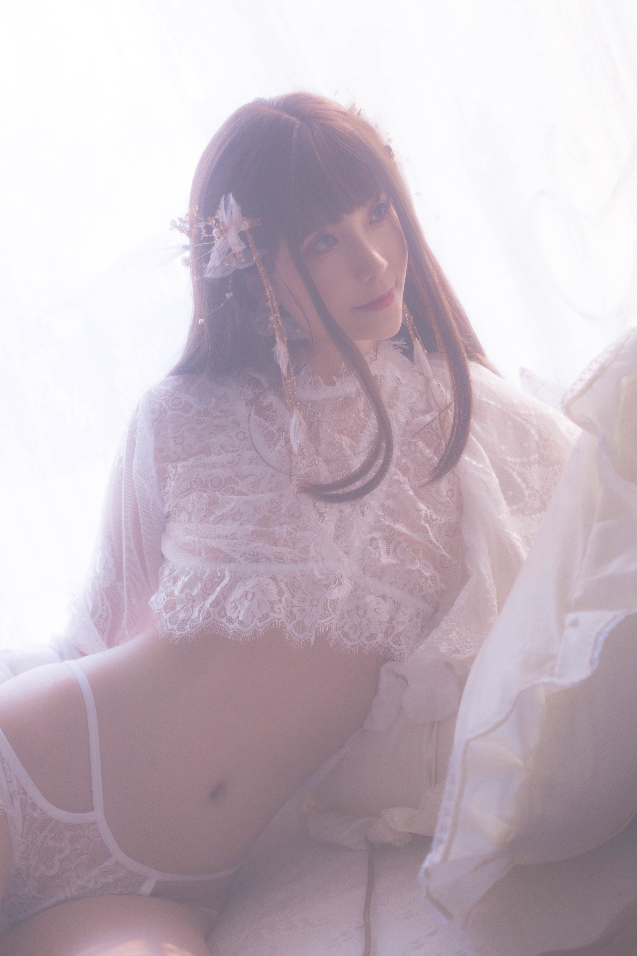 翎柒菜菜 - NO.009 白色流云[34P]-XikXak